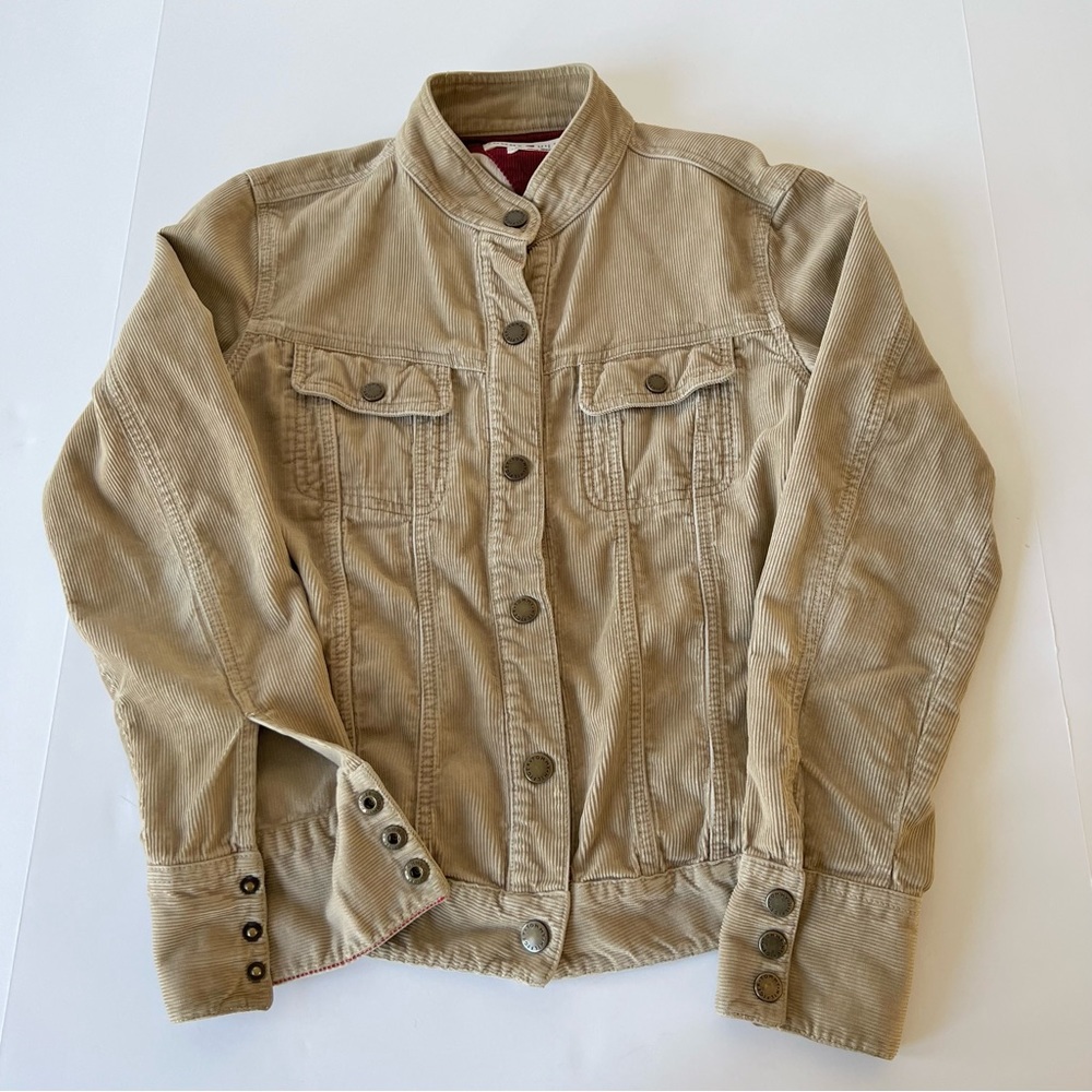 Tommy Hilfiger Tan Corduroy Button Up Jacket Size M